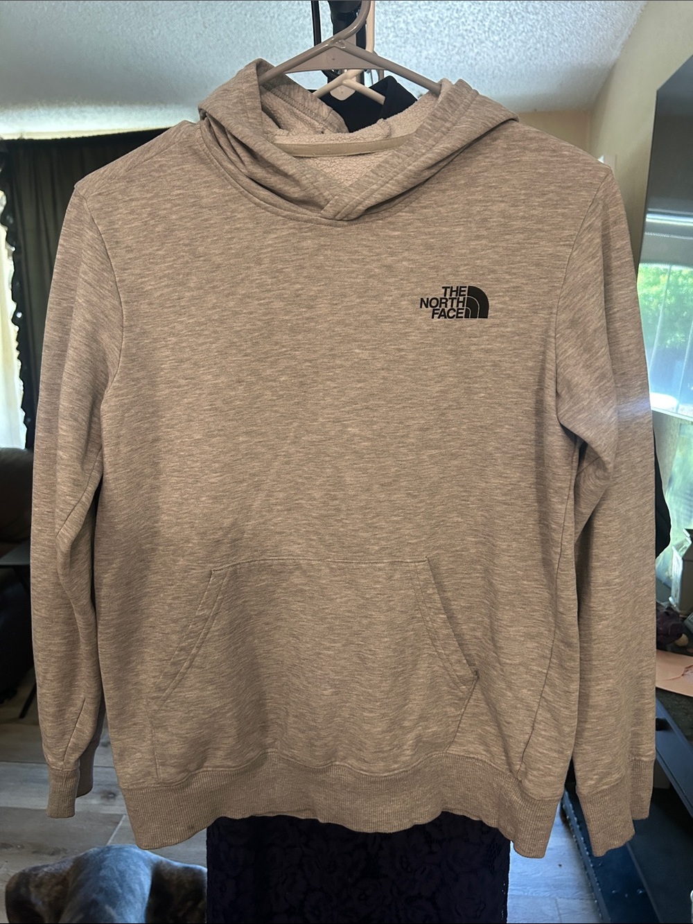 The North Face Boy’s Heather Light Gray Hooded Sweatshirt